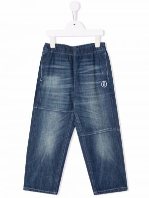 Jeans ricamati Château Lafleur-gazin blu