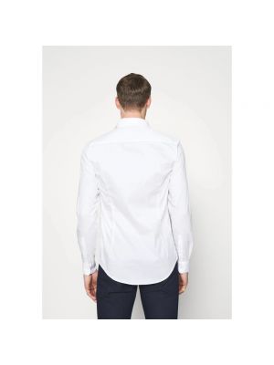 Camisa manga larga slim fit Emporio Armani blanco
