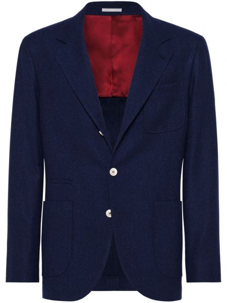 Langer blazer Brunello Cucinelli blau