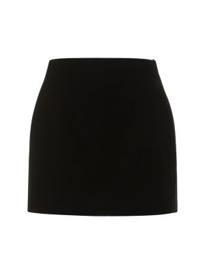 Βελούδινη φούστα mini από βισκόζη Wardrobe.nyc μαύρο