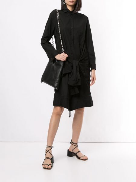 Mini vestido con lazo Yohji Yamamoto negro