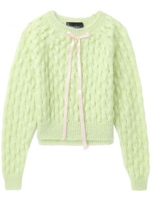 Sweter z kokardką Simone Rocha zielony