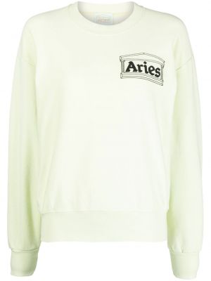 Trykt sweatshirt Aries grønn