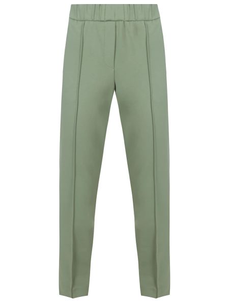 Зеленые брюки из вискозы Le Tricot Perugia