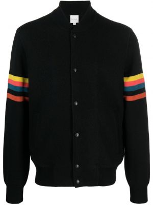 Giacca bomber a righe Paul Smith nero