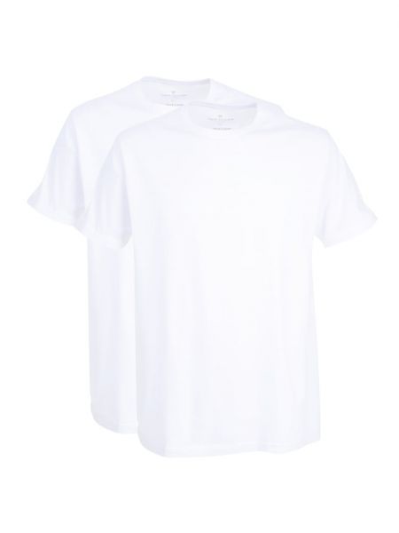 Хлопковая футболка Tom Tailor белая