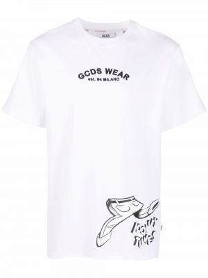 Camiseta con estampado Gcds blanco