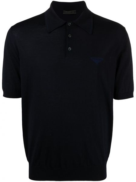 T-shirt z nadrukiem z printem Prada, niebieski