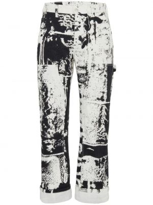 Jeans mit print Alexander Mcqueen