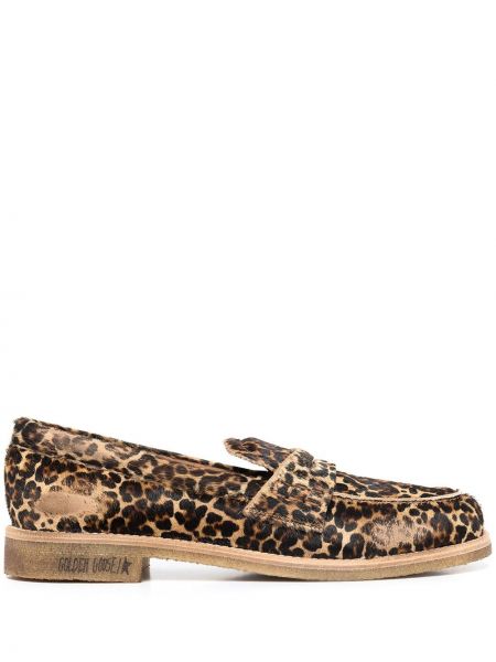 Pantofi loafer cu imagine cu model leopard Golden Goose