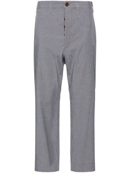 Ravne hlače s karirastim vzorcem Vivienne Westwood