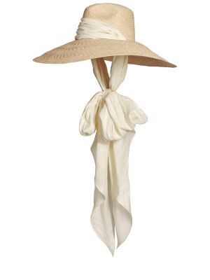 Sombrero con lazo Johanna Ortiz beige