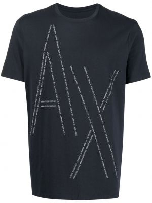 Trykt t-skjorte Armani Exchange blå