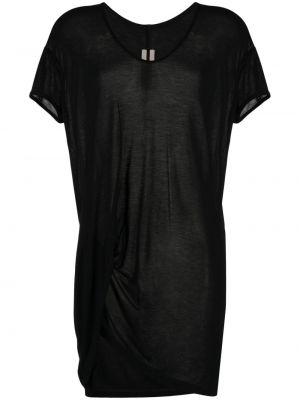 Caurspīdīgs t-krekls Rick Owens melns