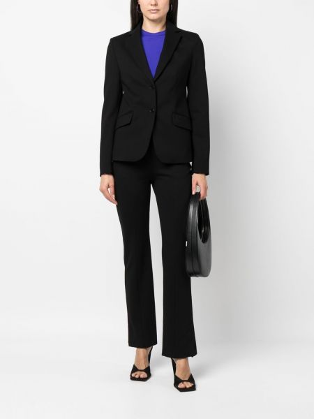 Přiléhavé sako s výšivkou Karl Lagerfeld černé
