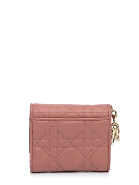 Kožená peněženka Christian Dior Pre-owned růžová