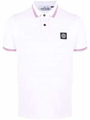 Poloskjorte Stone Island hvit