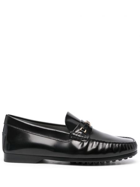 Læder loafers Tod's sort