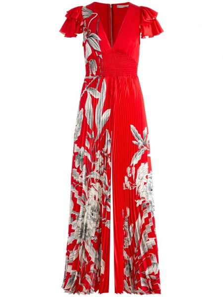 Hosszú jumpsuit Alice + Olivia piros