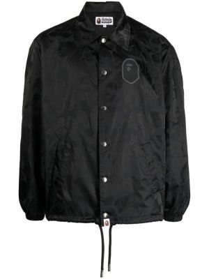Bomber jakna s potiskom z abstraktnimi vzorci A Bathing Ape® črna