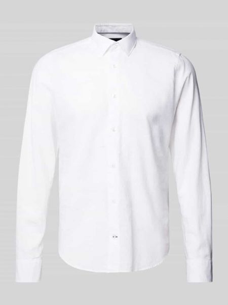 Koszula slim fit w jednolitym kolorze Joop! biała