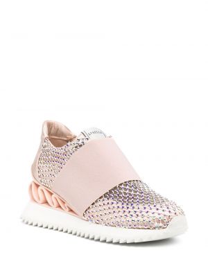 Sneakersy z kryształkami Le Silla różowe