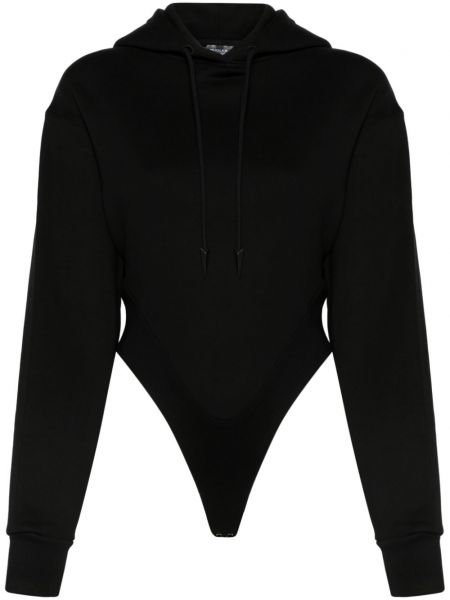 Hætte fleece body Mugler sort