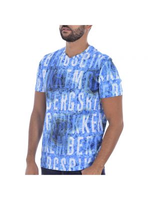 Chemise à imprimé Bikkembergs bleu