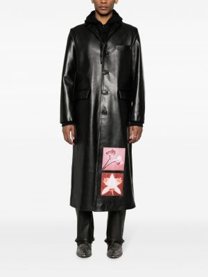 Kožený kabát Misbhv černý