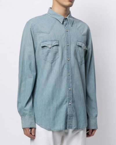 Džínová košile Ralph Lauren Rrl modrá