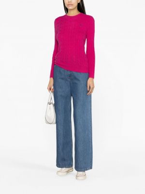 Vlněný svetr Polo Ralph Lauren růžový