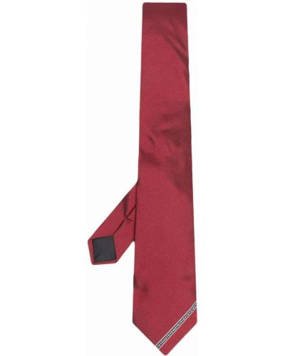 Corbata con bordado Givenchy rojo