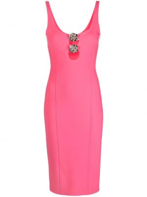 Αμάνικη κοκτέιλ φόρεμα Blumarine ροζ