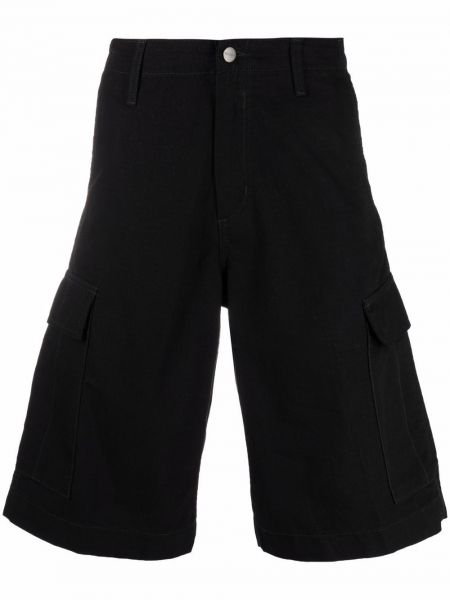 Pantaloncini cargo di cotone Carhartt Wip nero