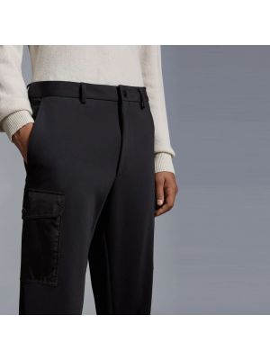 Pantalones cargo de tela jersey Moncler negro