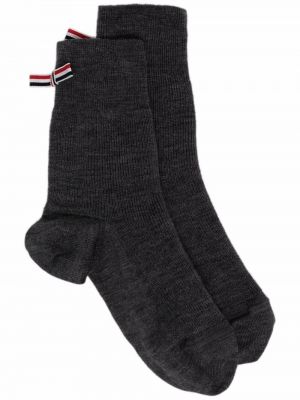 Socken mit schleife Thom Browne grau