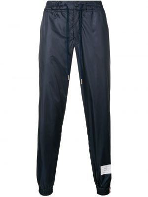 Spodnie sportowe w paski Thom Browne niebieskie