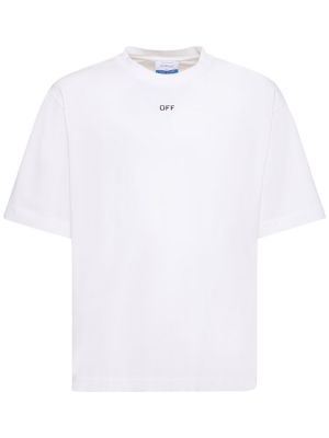 Bavlnené tričko Off-white biela