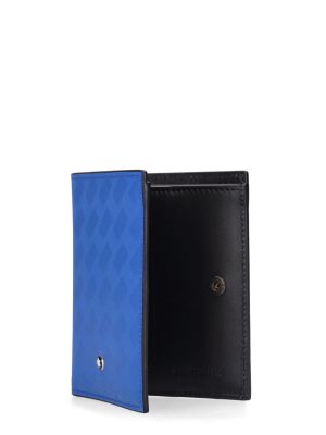 Kožená peňaženka Montblanc modrá