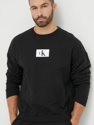 Bluza bawełniana z nadrukiem Calvin Klein Underwear czarna