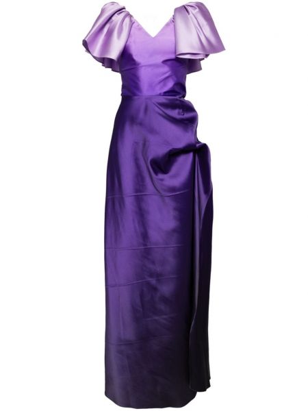 Gradient ίσιο φόρεμα Saiid Kobeisy μωβ