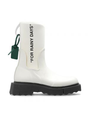 Ankle boots mit print Off-white weiß