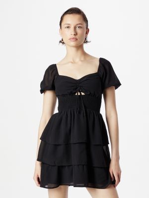 Mini šaty Hollister čierna
