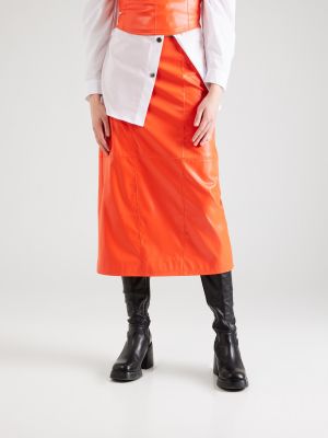 Midi sukňa Hosbjerg oranžová
