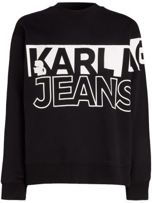 Hanorac din bumbac cu imagine Karl Lagerfeld Jeans