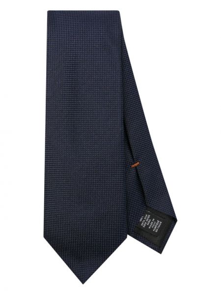 Копринена вратовръзка Zegna синьо
