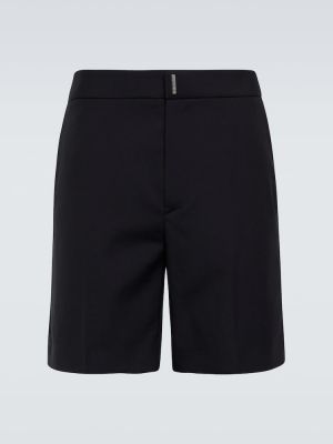 Volnene bermuda kratke hlače Givenchy črna