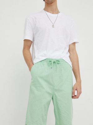 Pantaloni scurți de in Lee verde