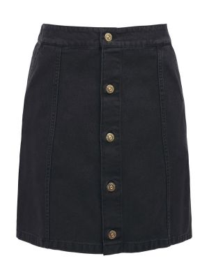 Džínsová sukňa Barbour International čierna