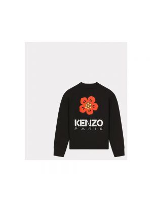 Cárdigan de flores con estampado retro Kenzo negro